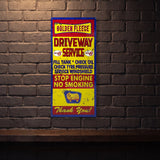 GOLDEN FLEECE DRIVEWAY SERVICE 810 X 380 MM METAL SIGN