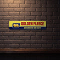 GOLDEN FLEECE MECHANIC ON DUTY 800 X 200 MM METAL SIGN