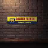 GOLDEN FLEECE SERVICE STATION 800 X 200 MM METAL SIGN