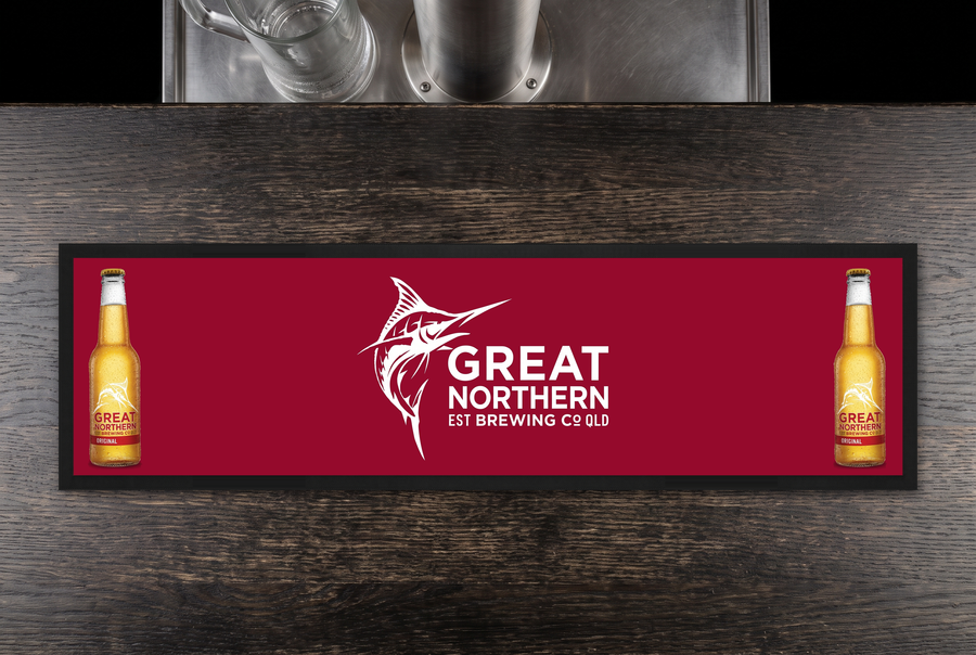 Great Northern Original Premium Rubber-Backed Bar Mat Runner