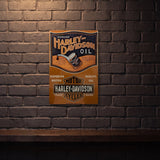 HARLEY DAVIDSON MOTOR OIL 600 X 400 METAL SIGN