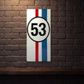 HERBIE LOVE BUG 53 810 X 380 MM METAL SIGN
