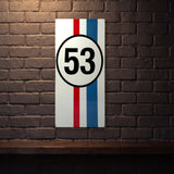 HERBIE LOVE BUG 53 810 X 380 MM METAL SIGN