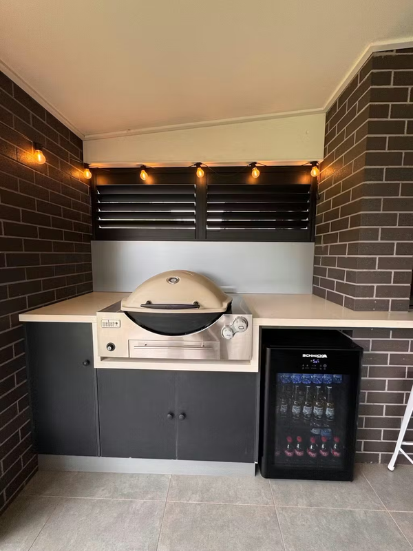 Schmick Alfresco Under Zero Australia's Coldest Beer Party Fridge With Blast Chill Mode - Model HUS-EX108 — Outdoor Entertaining lifestyle setting