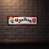 JIM BEAM EMBOSSED METAL SIGN 800 X 200 MM