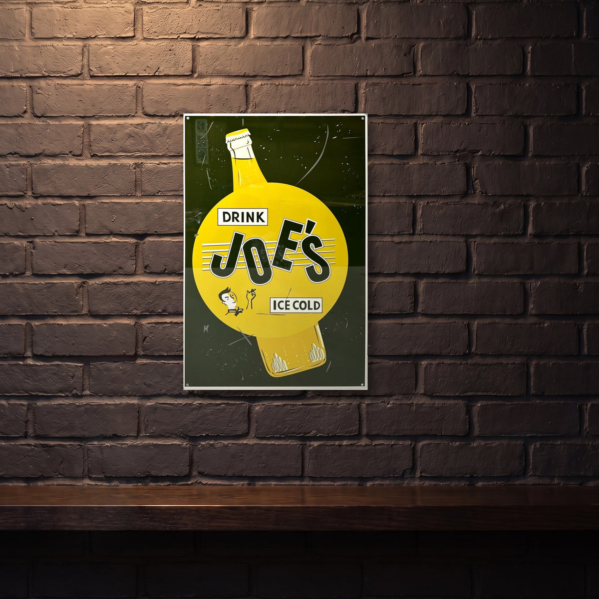 JOES SOFT DRINKS 600 MM X 400 MM METAL SIGN