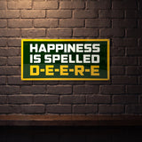 JOHN DEERE HAPPINESS 810 X 380 MM METAL SIGN