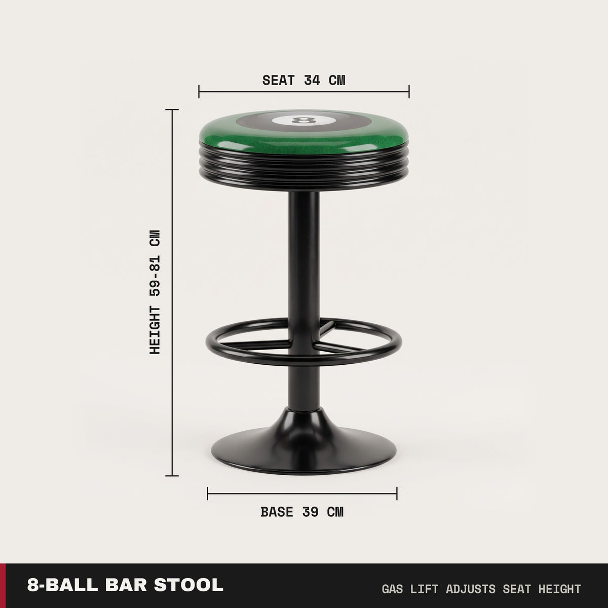 8-Ball Bar Stool