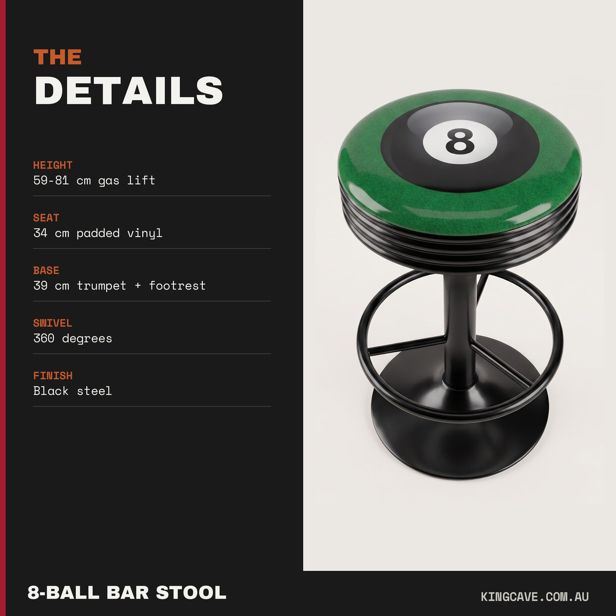 8-Ball Bar Stool