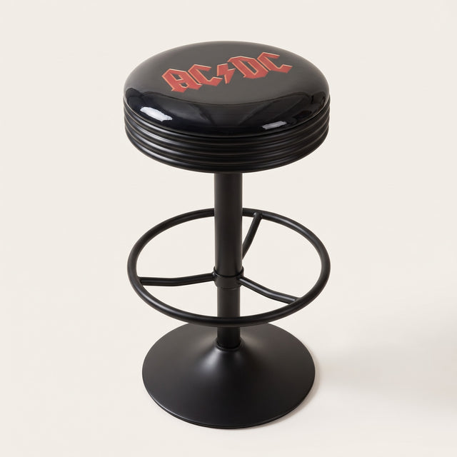 AC/DC bar stool, matt black base