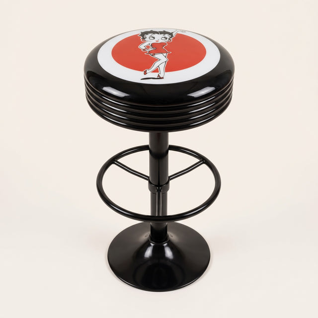 Betty Boop bar stool, black base