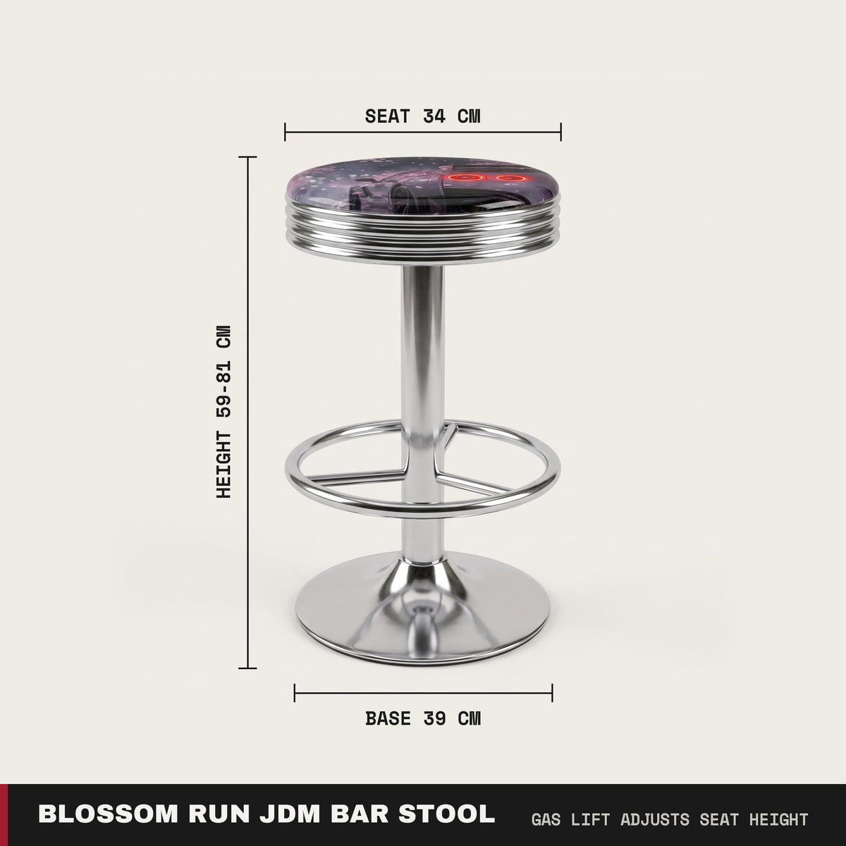 Blossom Run JDM Bar Stool