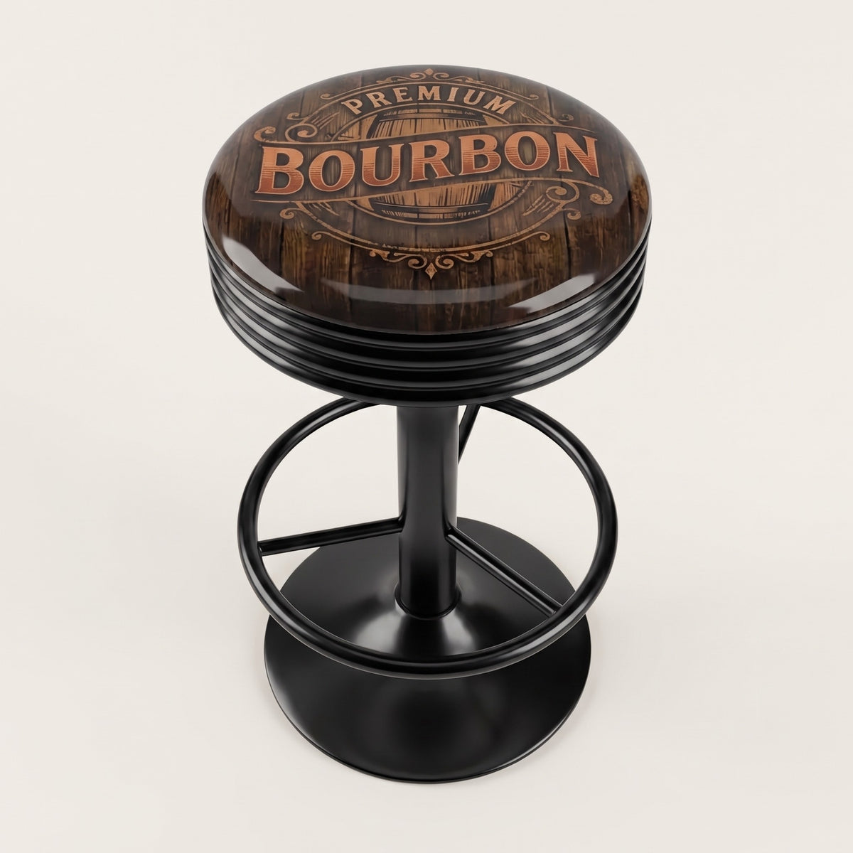 Bourbon Barrel Bar Stool