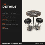 Canadian Club bar set details