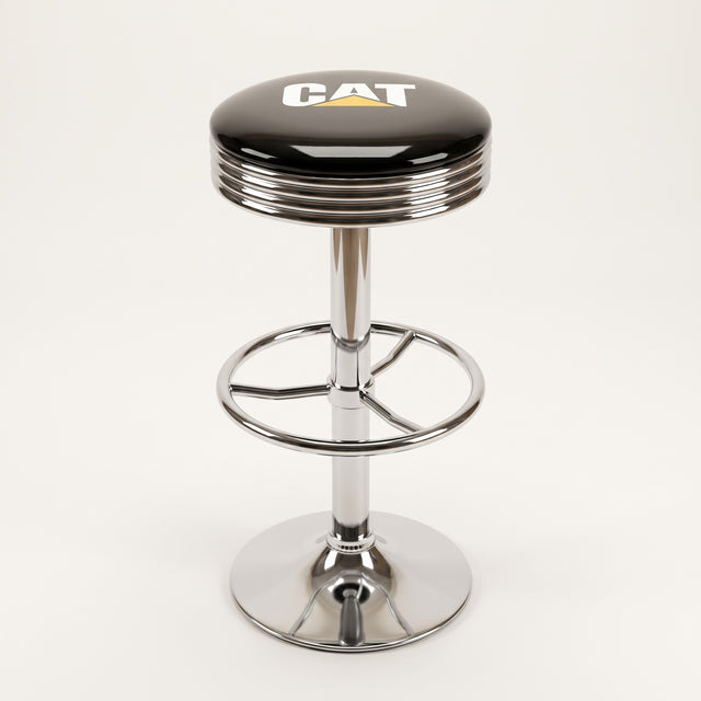 Caterpillar CAT bar stool, chrome base