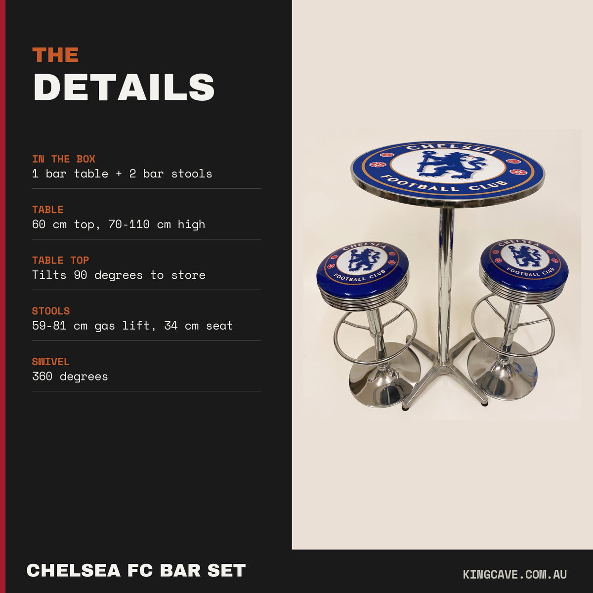 Chelsea FC bar set details