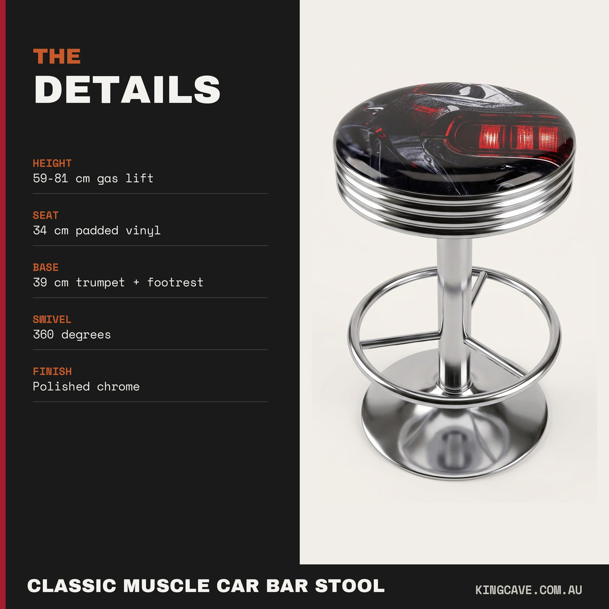 Classic Muscle Car Bar Stool