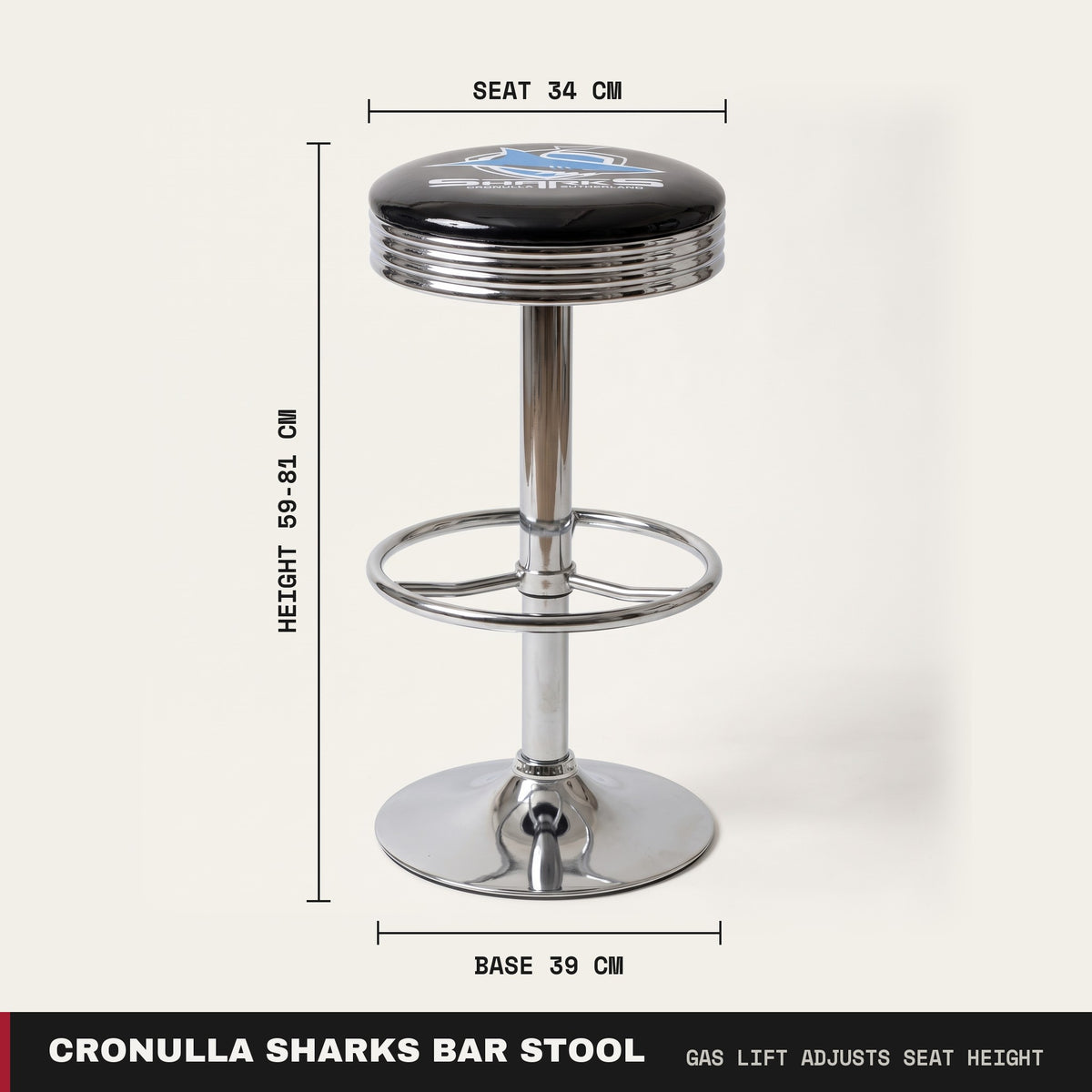 Cronulla Sharks NRL Bar Stool