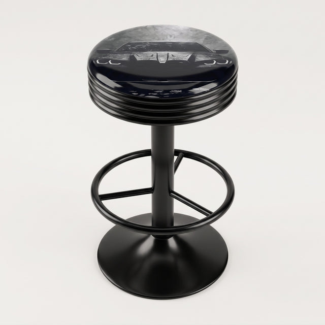 Dark Forest bar stool, black base