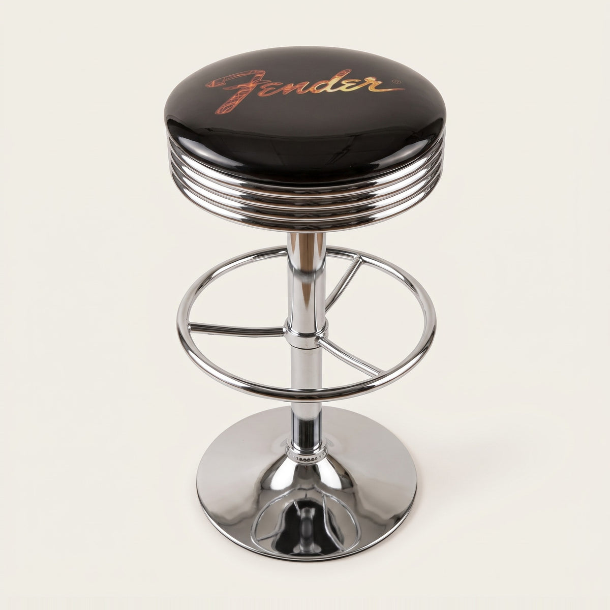 Fender Stainless Steel Gas-Lift Adjustable Bar Stool
