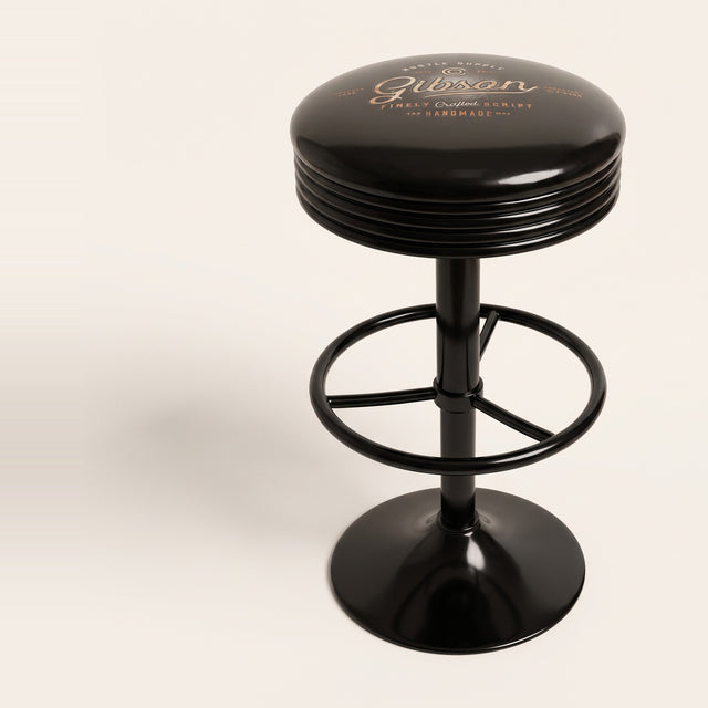 Gibson Guitar bar stool, black base