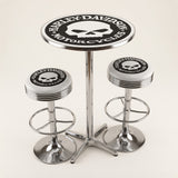 Harley-Davidson Willie G bar table and two bar stools