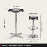 Harley-Davidson Willie G bar set dimensions