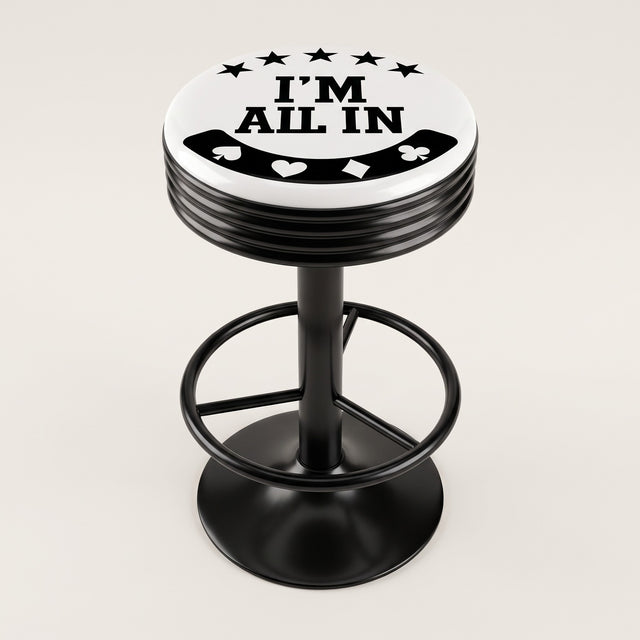 I'm All In bar stool, black base