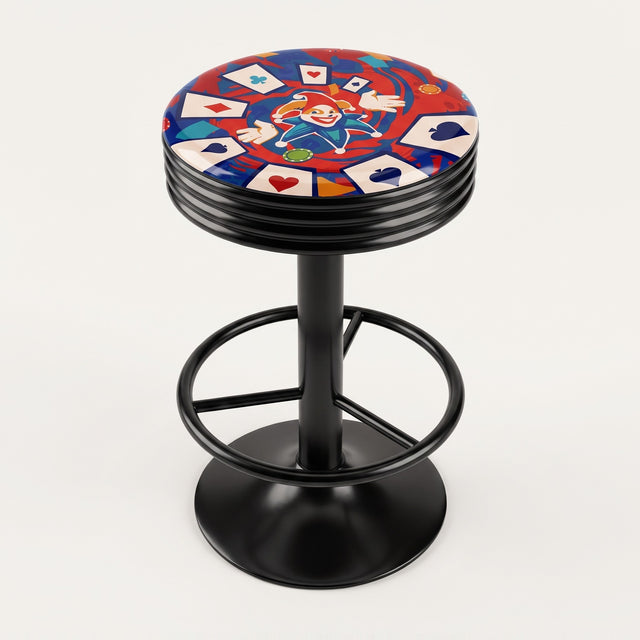 Jester Swirl bar stool, black base