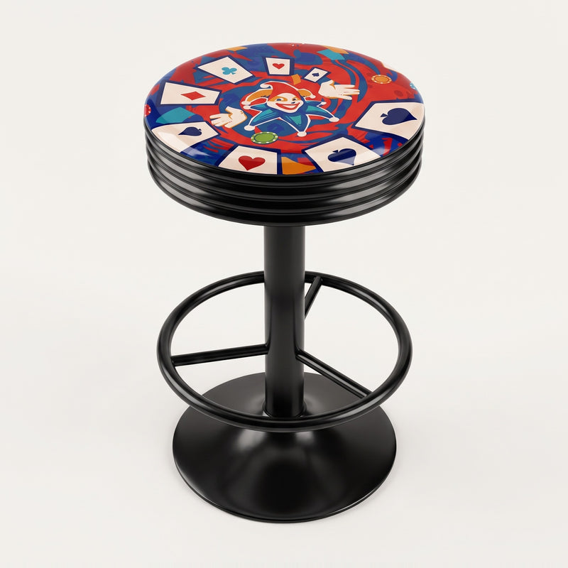 Jester Swirl bar stool, black base