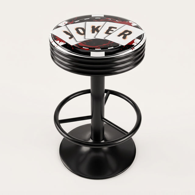 Joker Card bar stool, black base