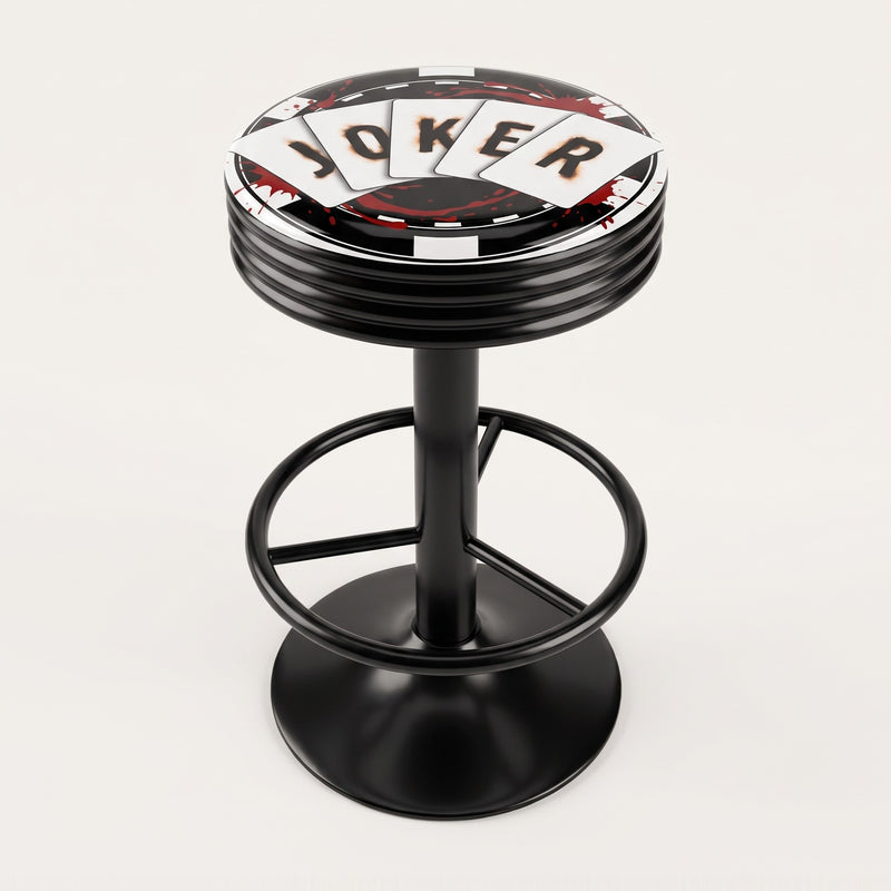 Joker Card bar stool, black base