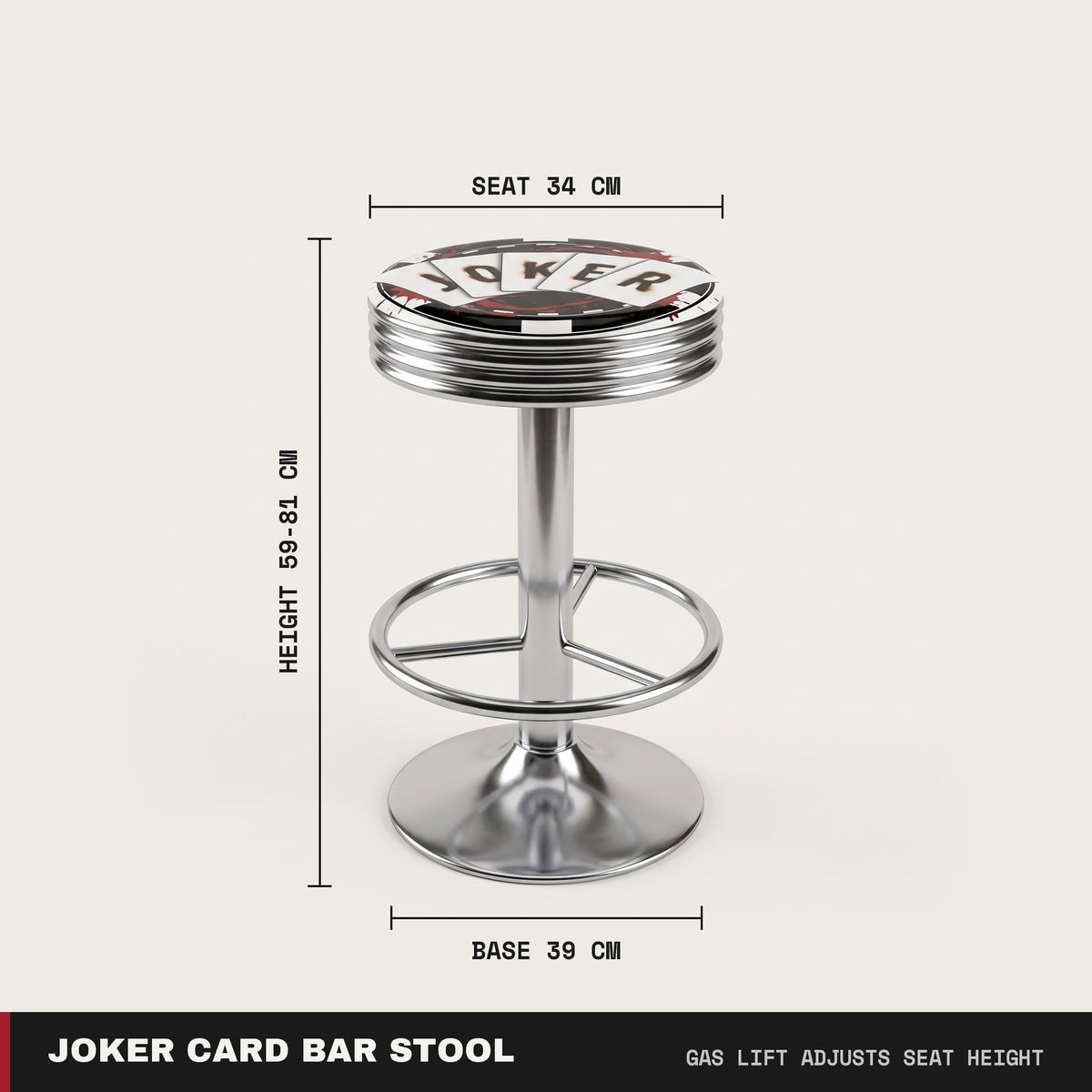 Joker Card Bar Stool