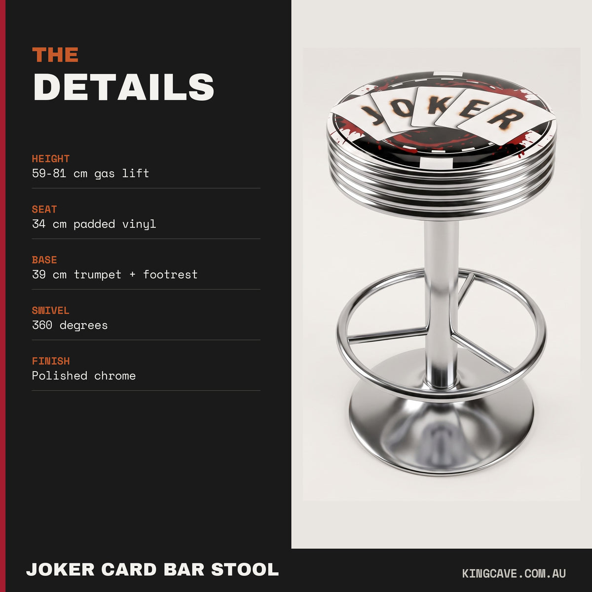 Joker Card Bar Stool