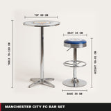 Manchester City FC bar set dimensions