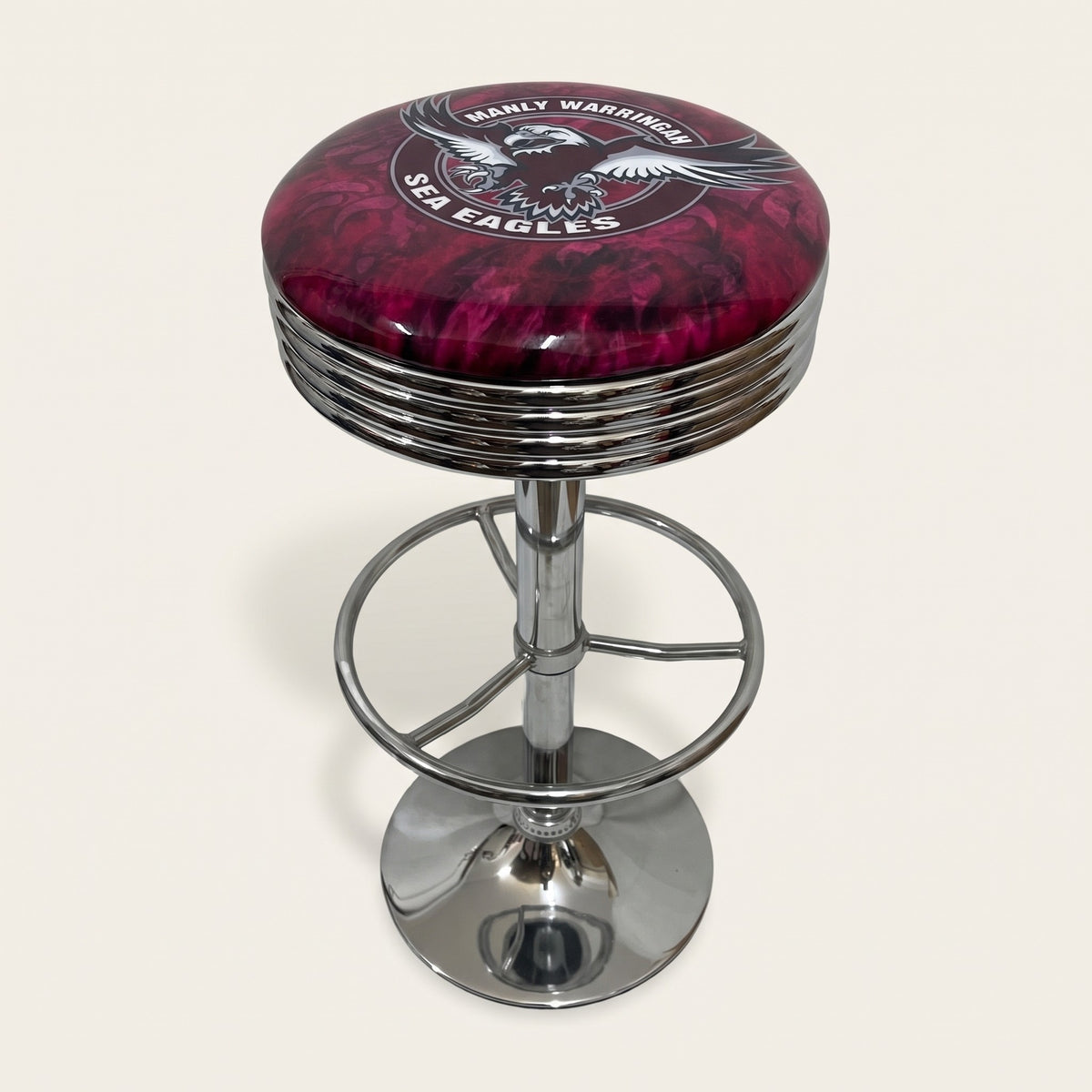 Manly Sea Eagles Gas-Lift Retro Bar Stool