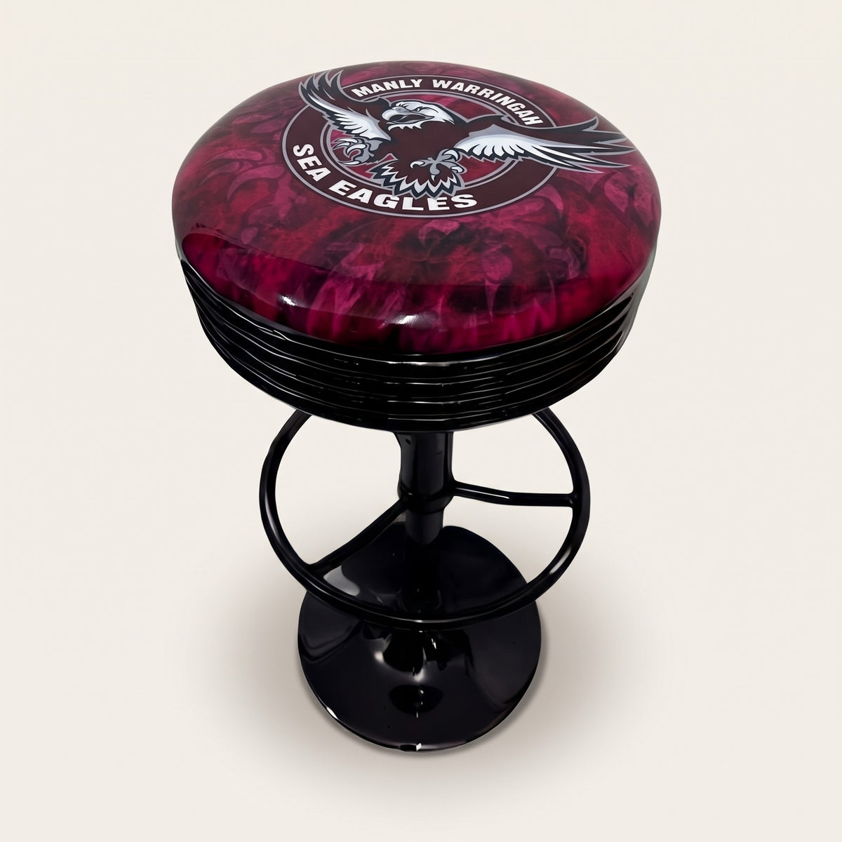 Manly Sea Eagles Gas-Lift Retro Bar Stool