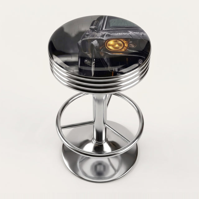Rain Classic Car bar stool, chrome base
