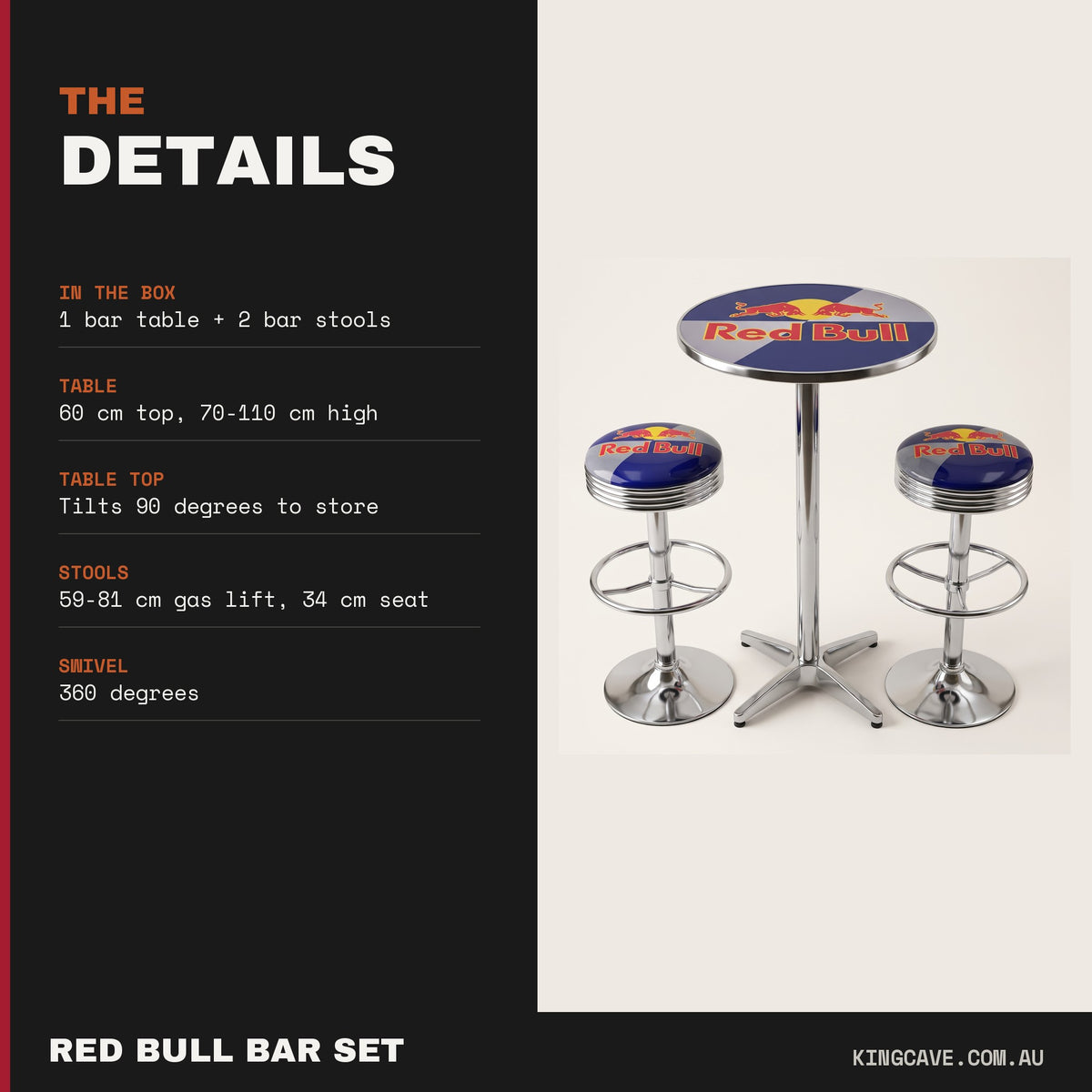 Red Bull bar set details