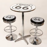 Route 66 bar table and two bar stools