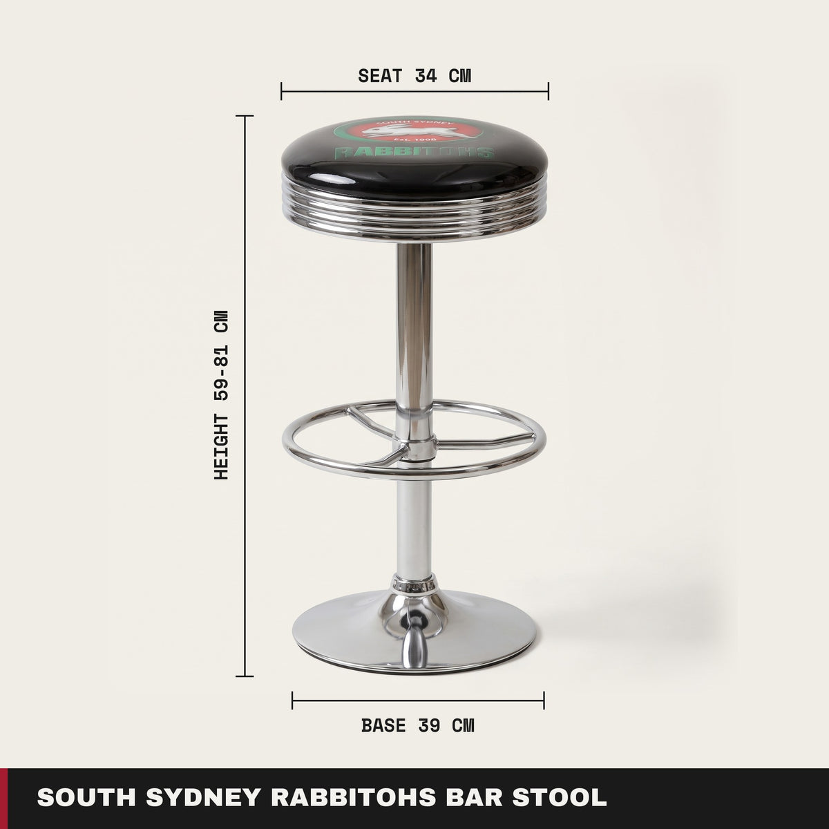 South Sydney Rabbitohs NRL Bar Stool