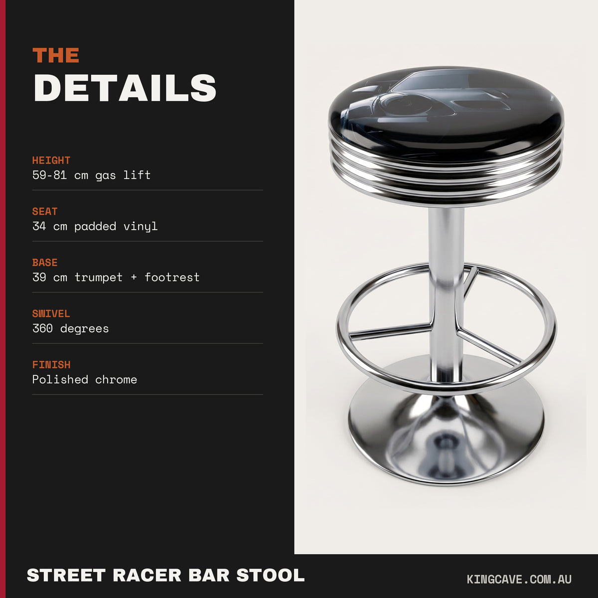Street Racer Bar Stool