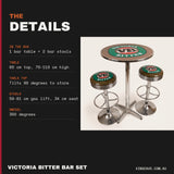 Victoria Bitter bar set details
