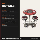 West End Draught bar set details