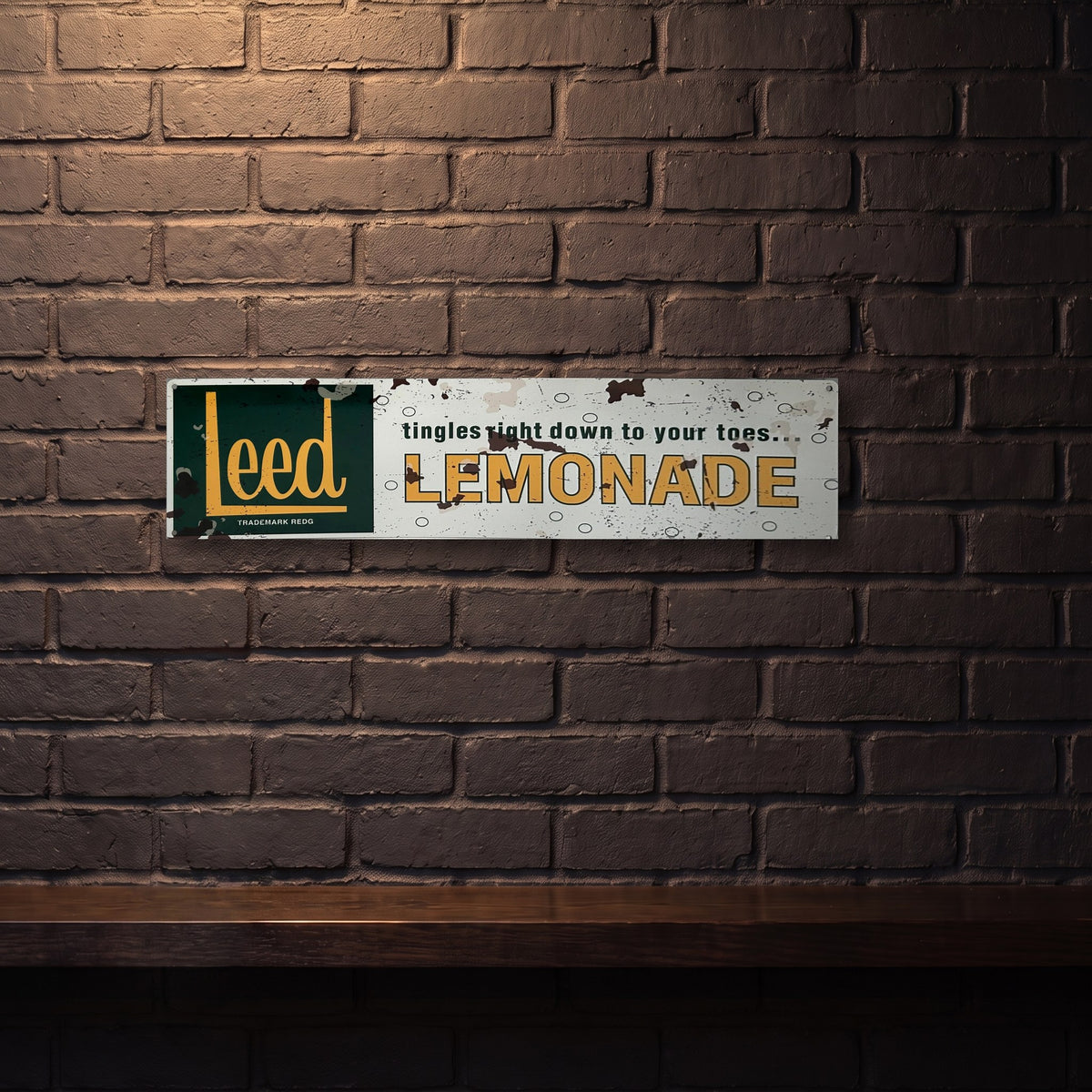 LEED LEMONADE 800 X 200 MM METAL SIGN