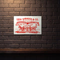 LEVI STRAUSS JEANS 60 X 40 CM PREMIUM METAL SIGN
