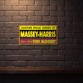 MASSEY HARRIS 600 MM X 300 MM METAL SIGN