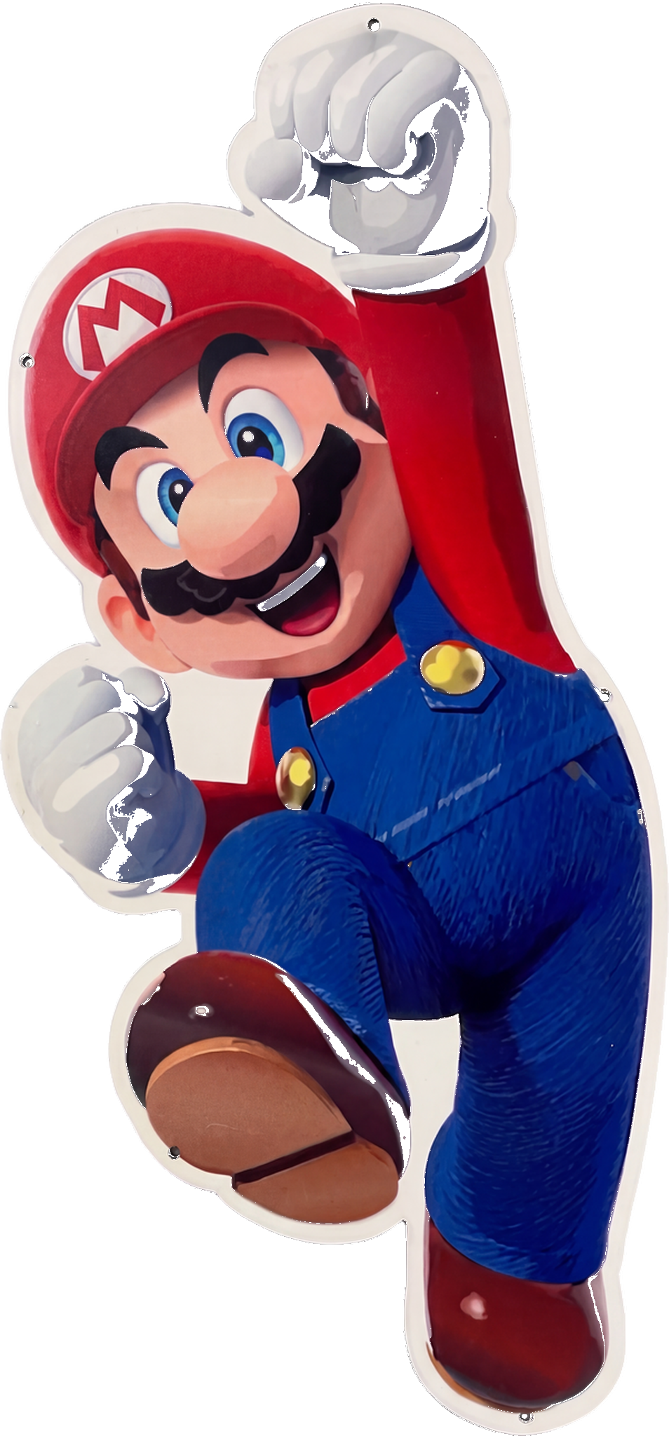 Super Mario Jumping Retro Metal Sign - 300 x 600mm