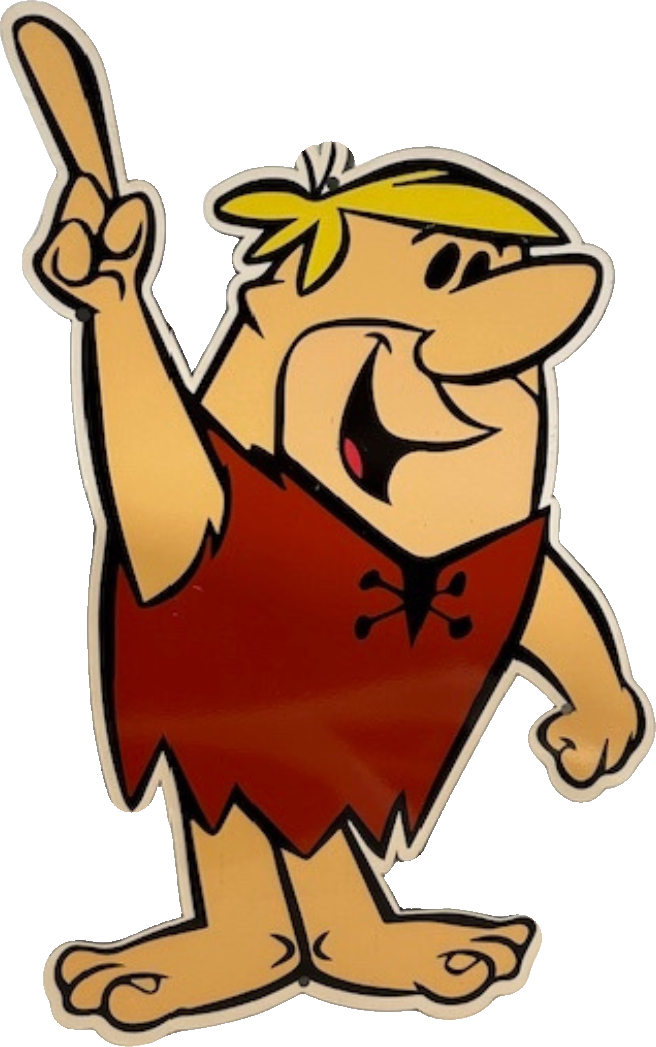 Barney Rubble Retro Metal Sign - 300 x 500mm