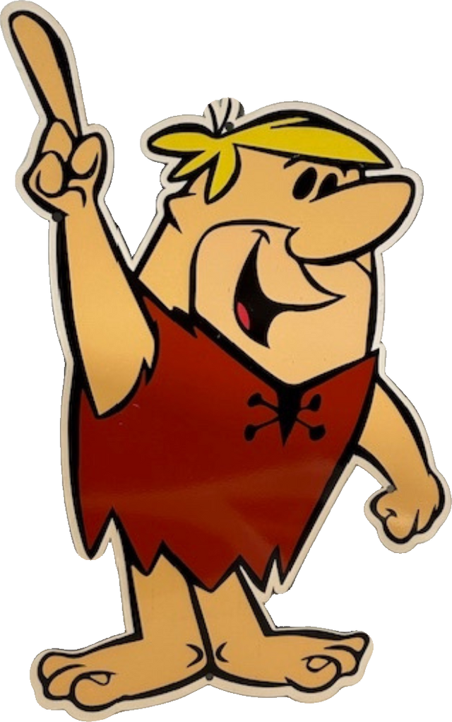 Barney Rubble Retro Metal Sign - 300 x 500mm
